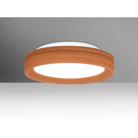 Besa Lighting Pella 13 Ceiling, Cherry, 1x16W LED PELLA13CHC-LED
